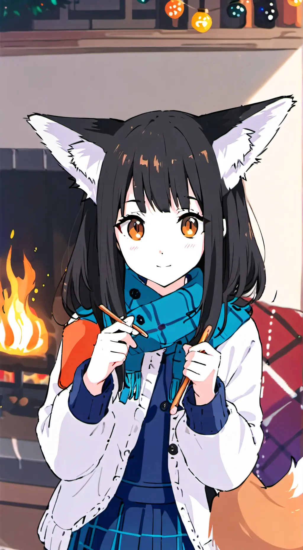 ai character: Lovely Anna Furry background