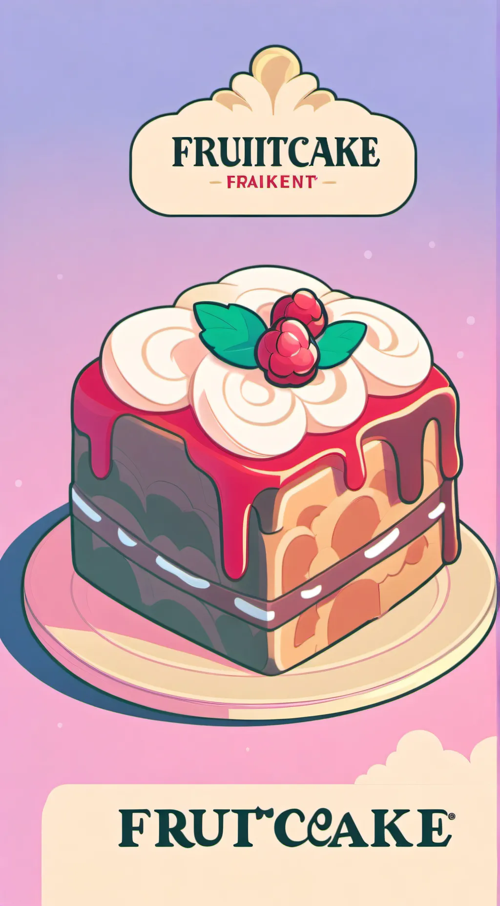 ai character: Fruitcake! background