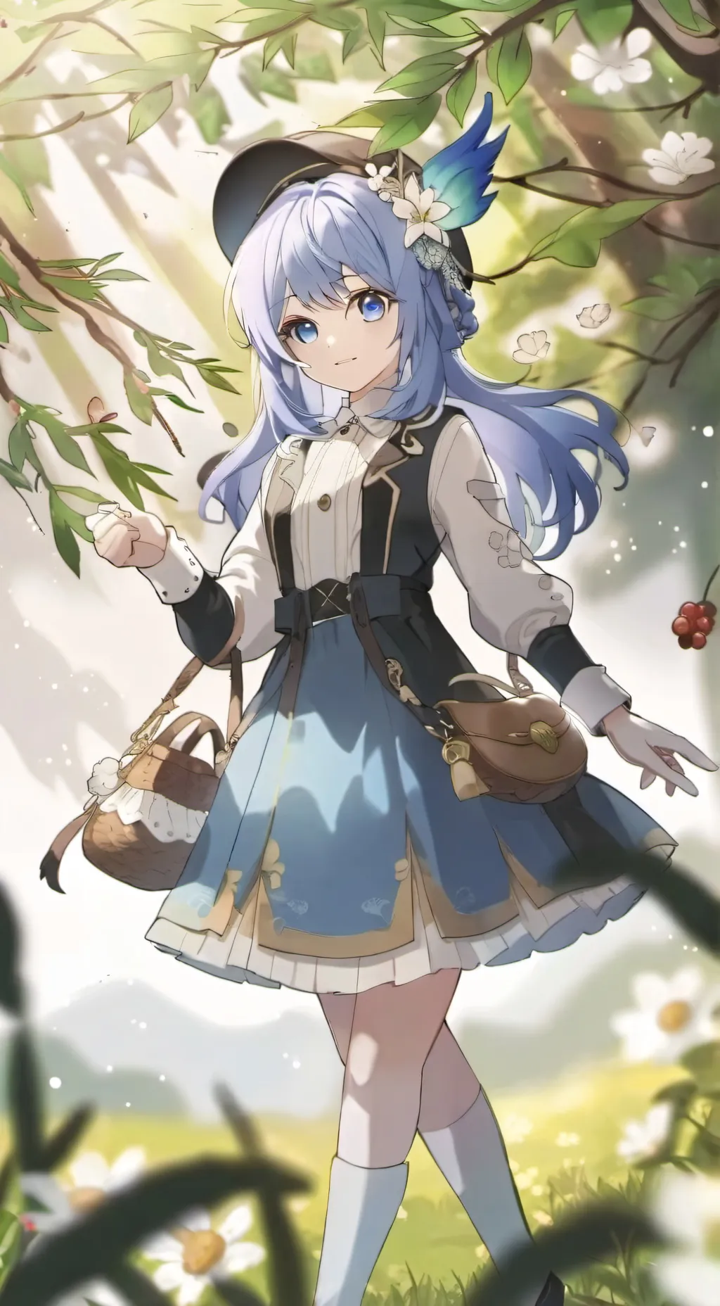 ai character: eather background