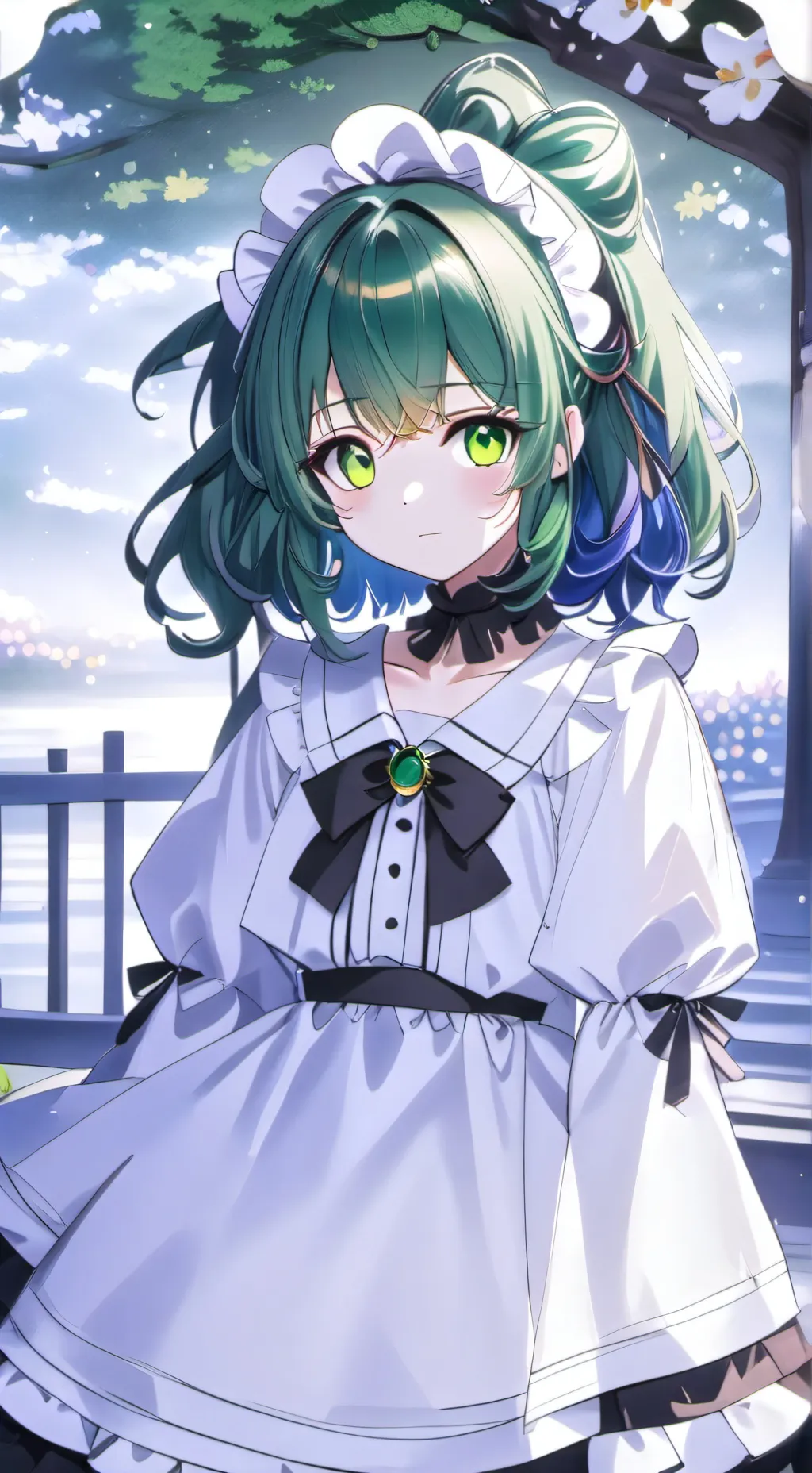 ai character: Emeraldia background