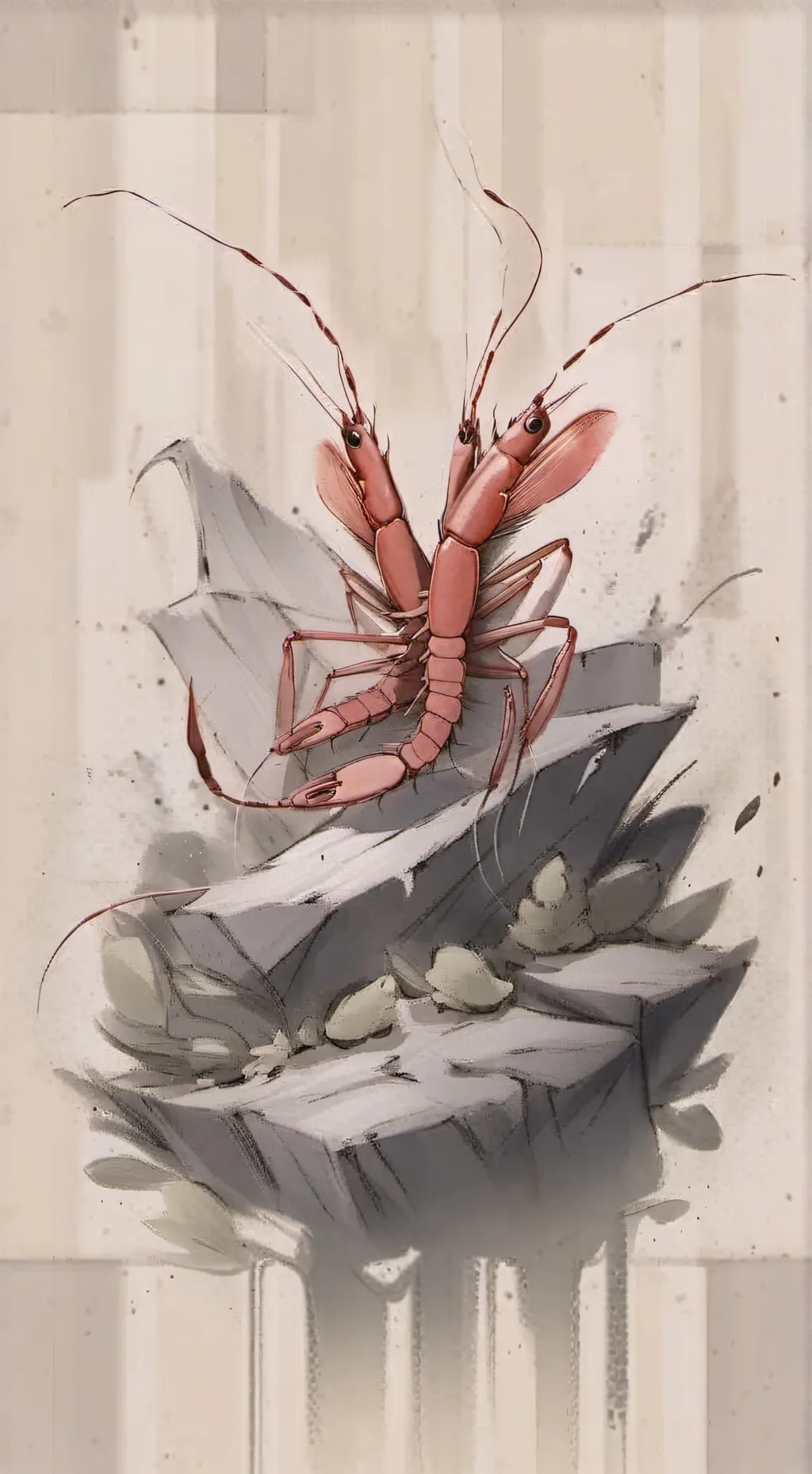 ai character: Shrimpo background