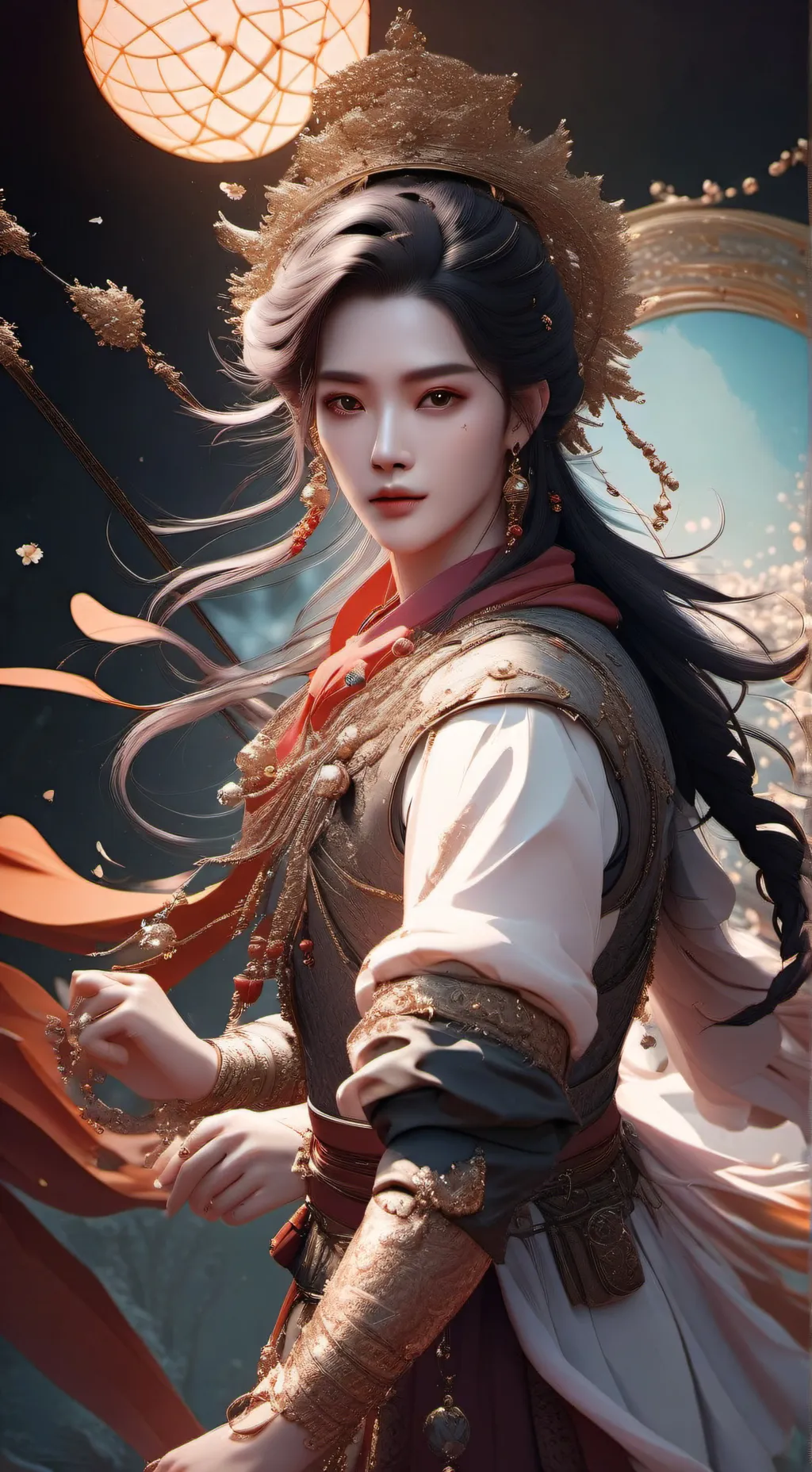 ai character: Лун background
