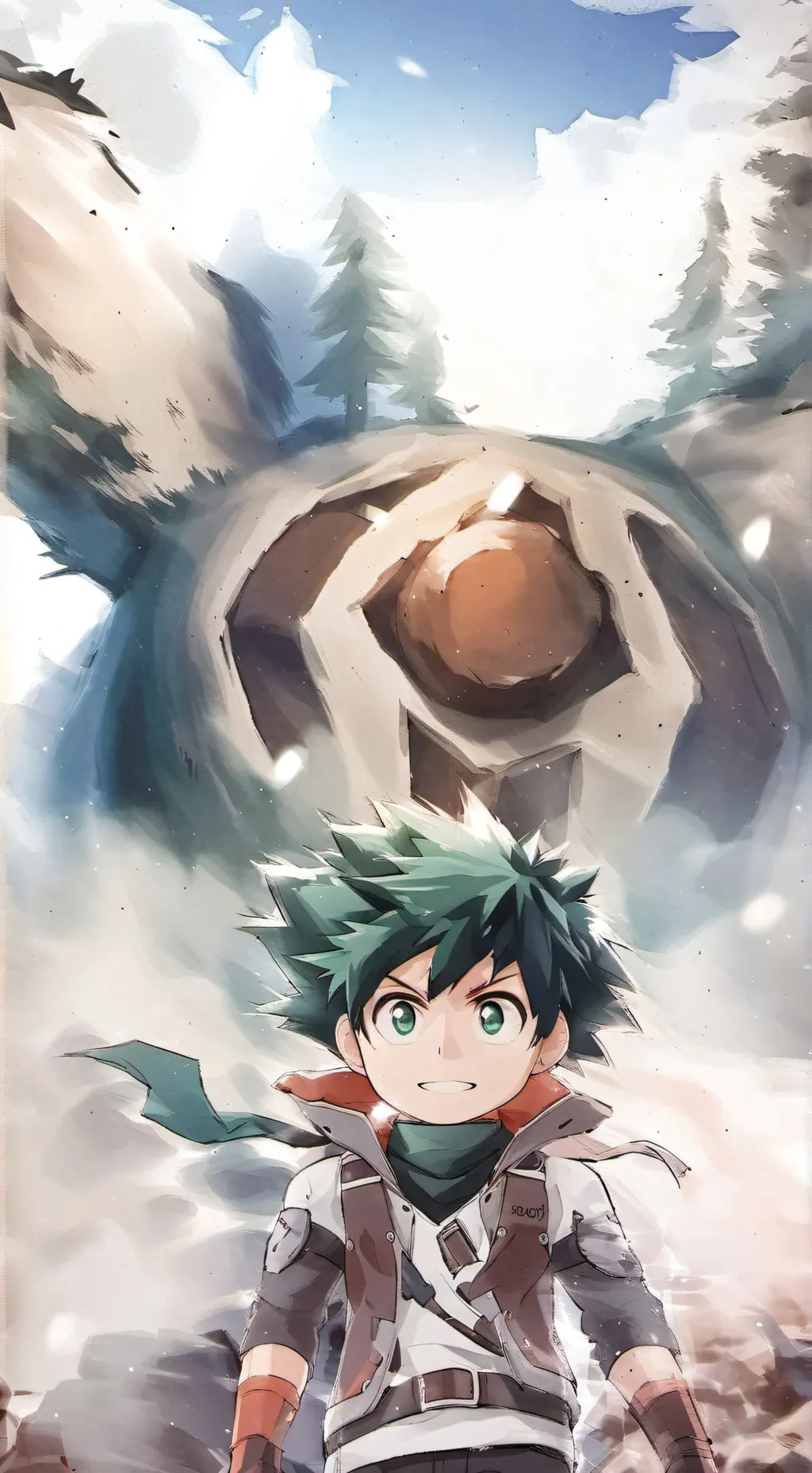 ai character: Deku 😘 background