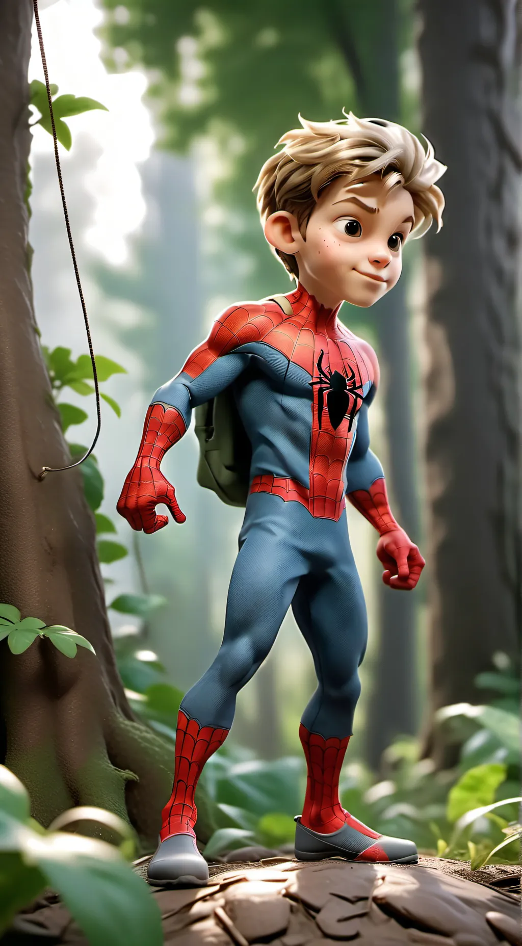 ai character: Brave kid background
