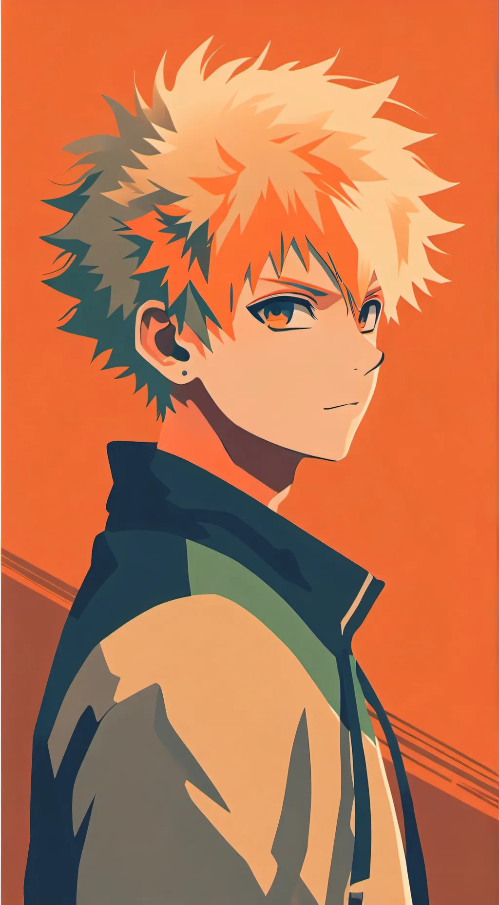 ai character: Katsuki Bakugou background