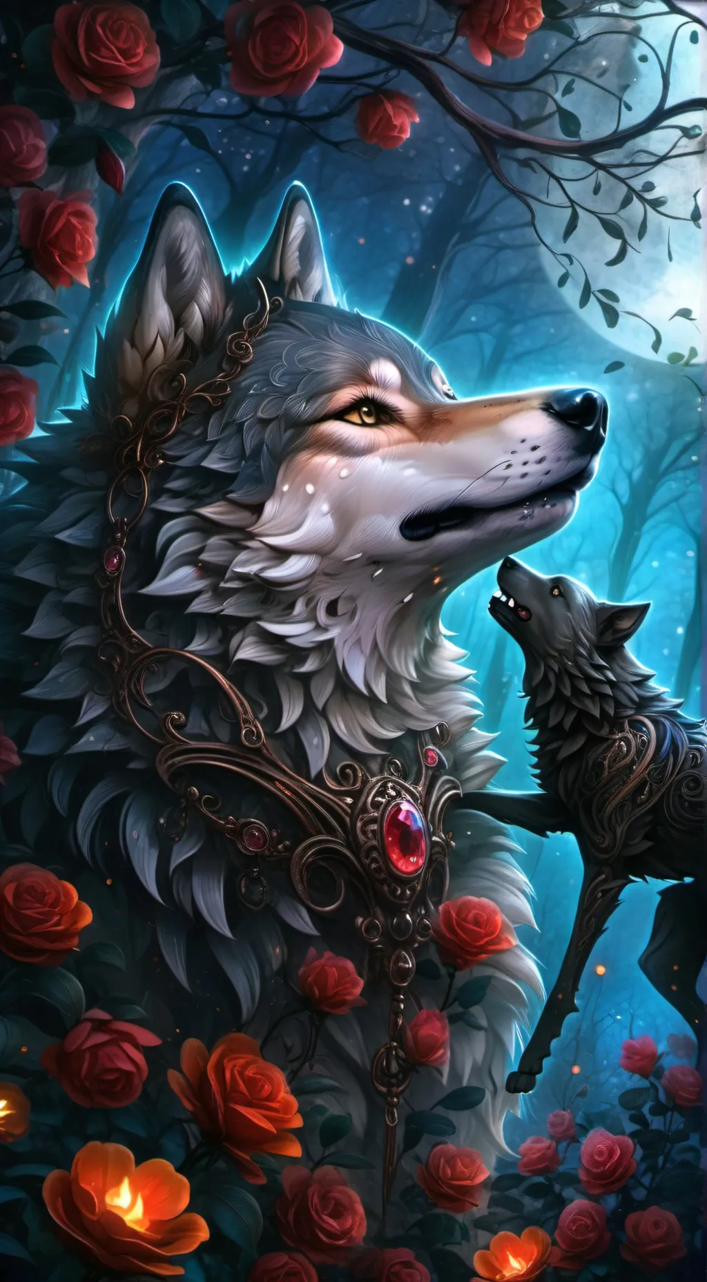 ai character: wolf pack background