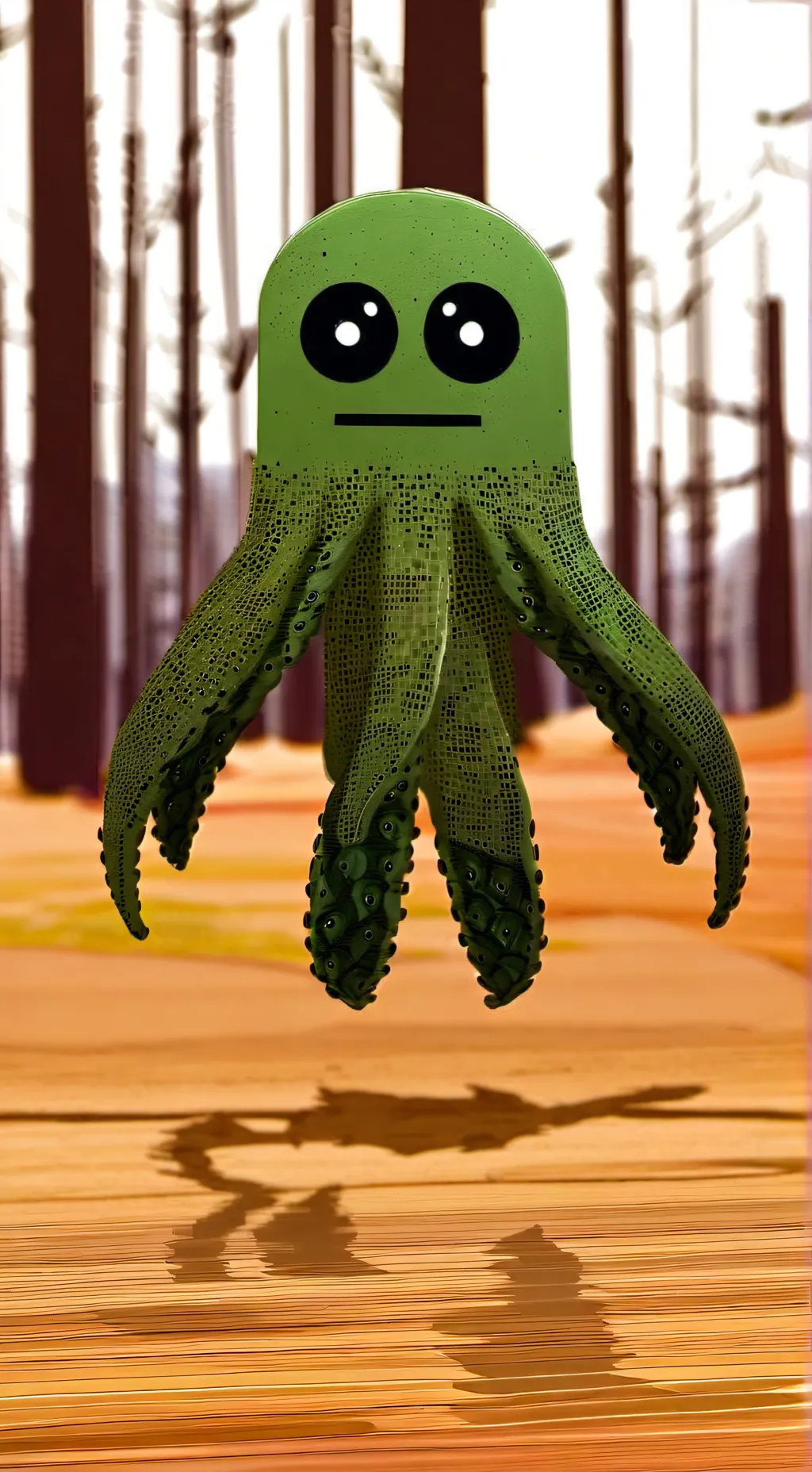 ai character: JJk forest! background