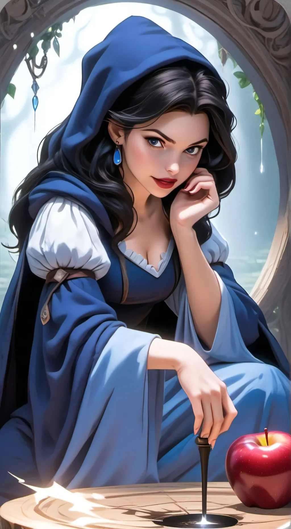 ai character: The Evil Queen background