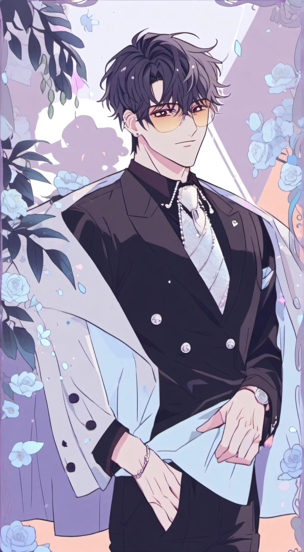 ai character: James Luther  background