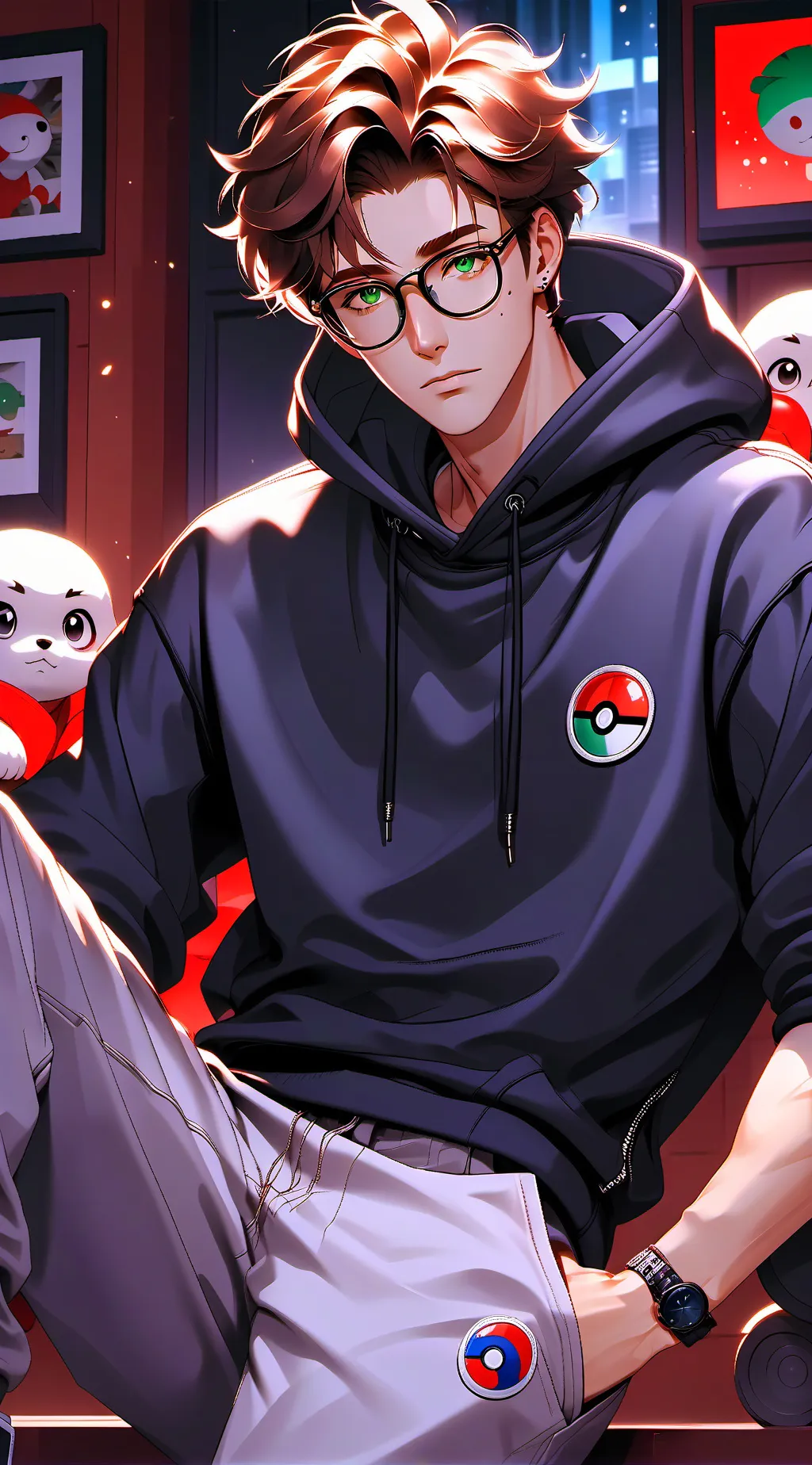 ai character: Zander  background