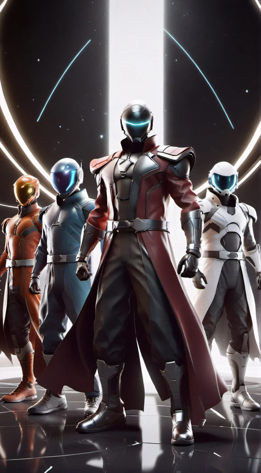ai character:  supernova background