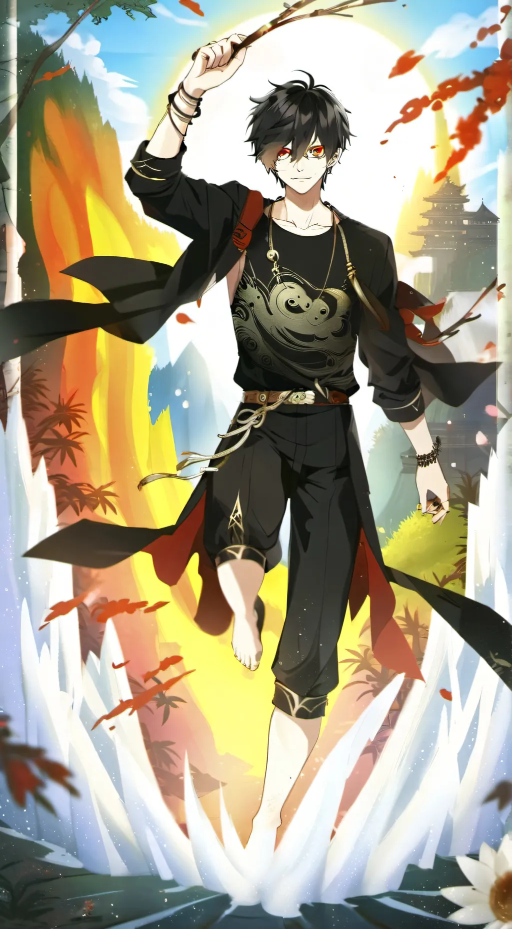 ai character: Dabi background
