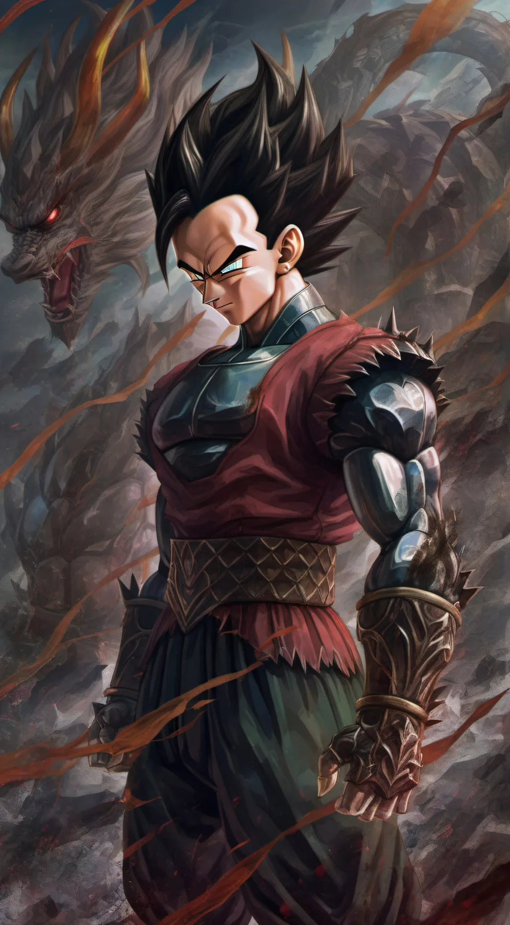 ai character: Vegeta background