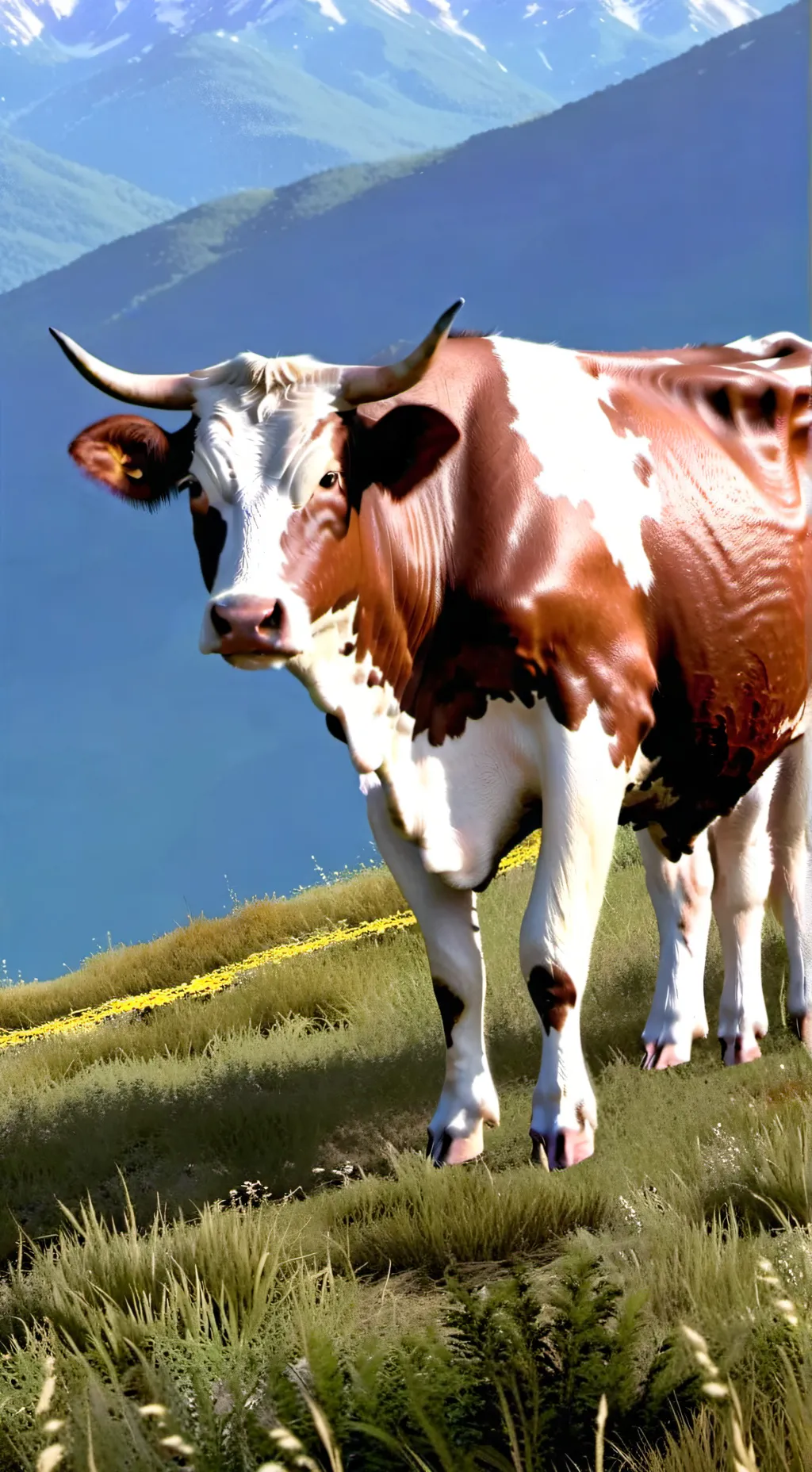 ai character: Cow background