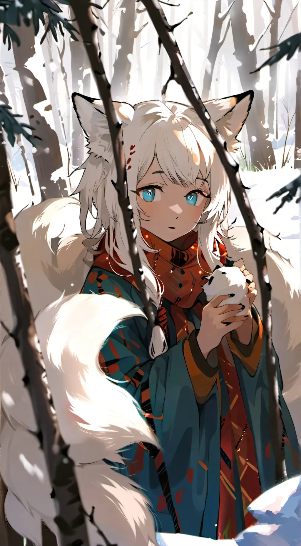ai character: Snowpuff background