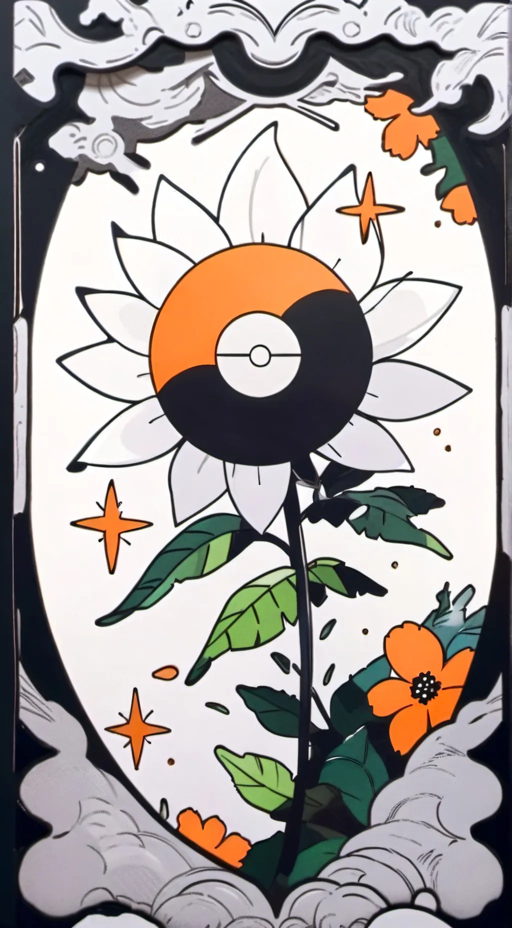 ai character: sunflower  background