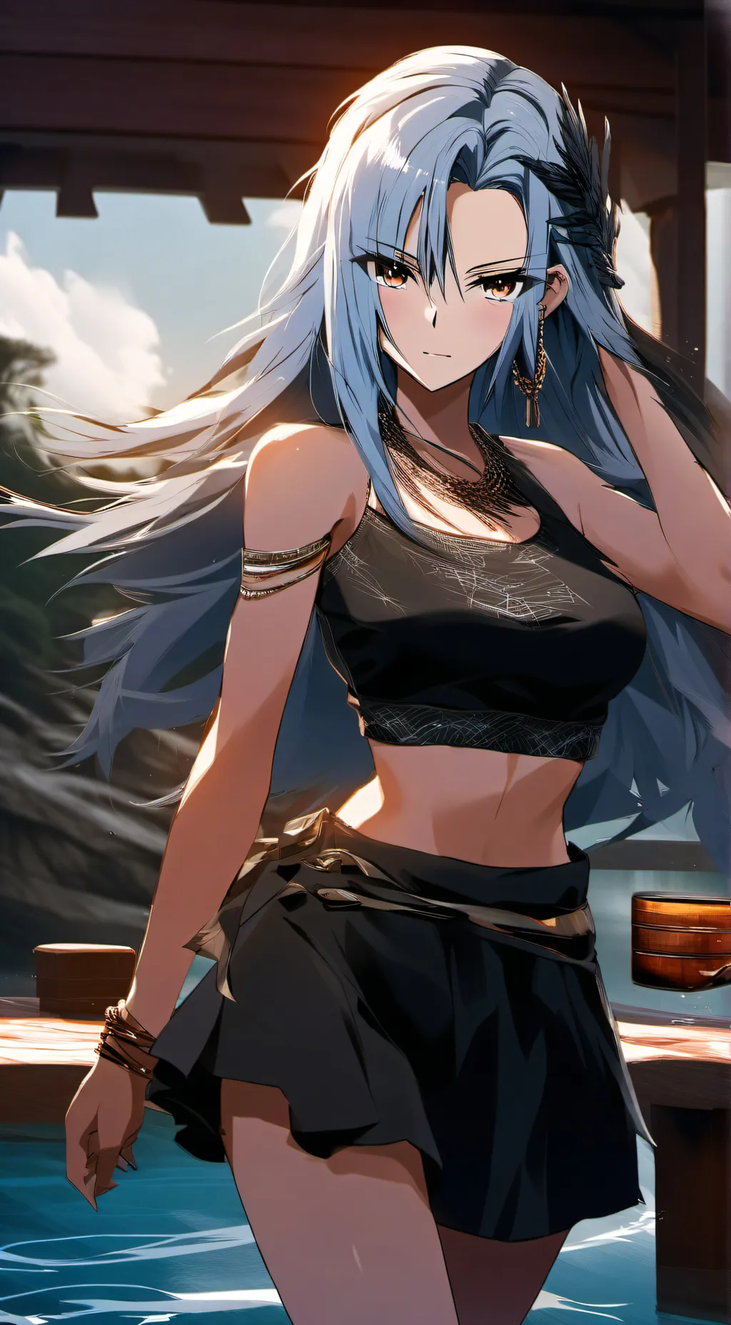 ai character: céleste  background