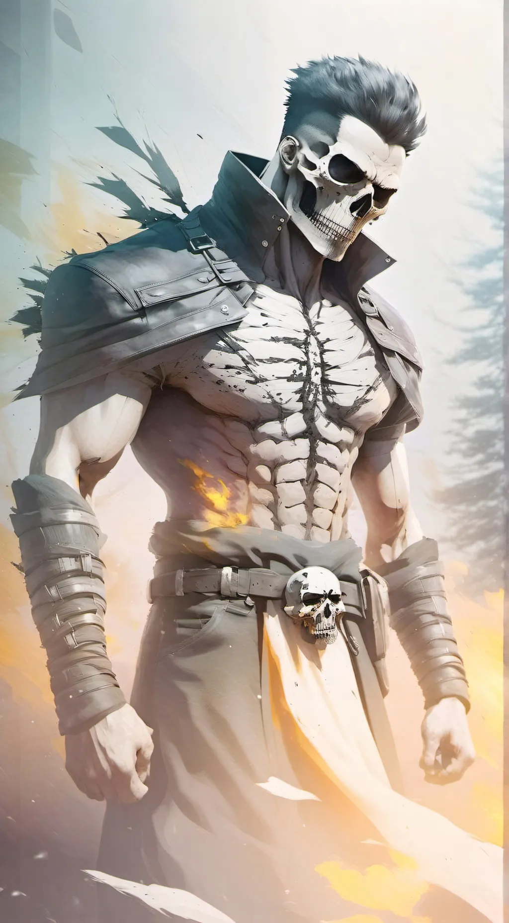 ai character: PUMPKIN HUNTER background