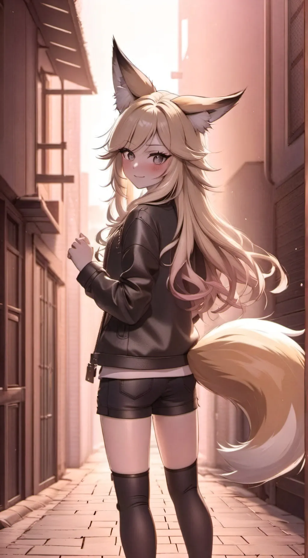 ai character: 🐺L'hybride🐺 background