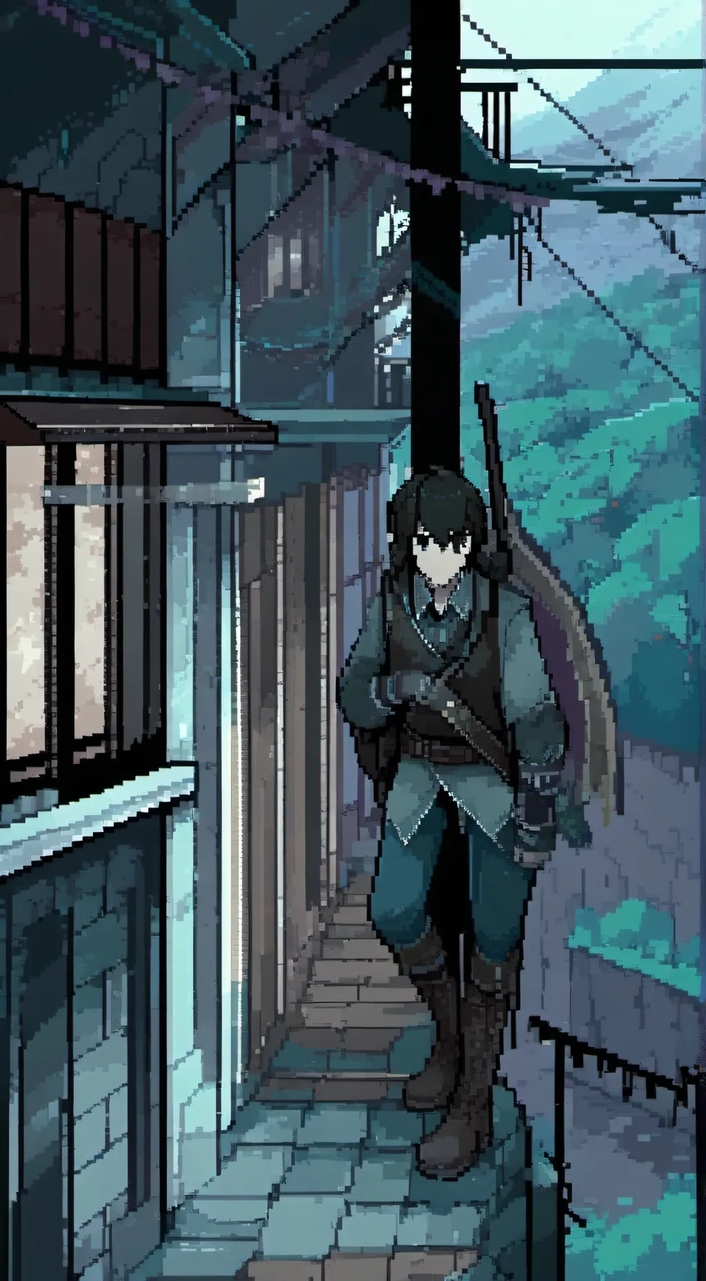 ai character: demon Slayer xJJBA background