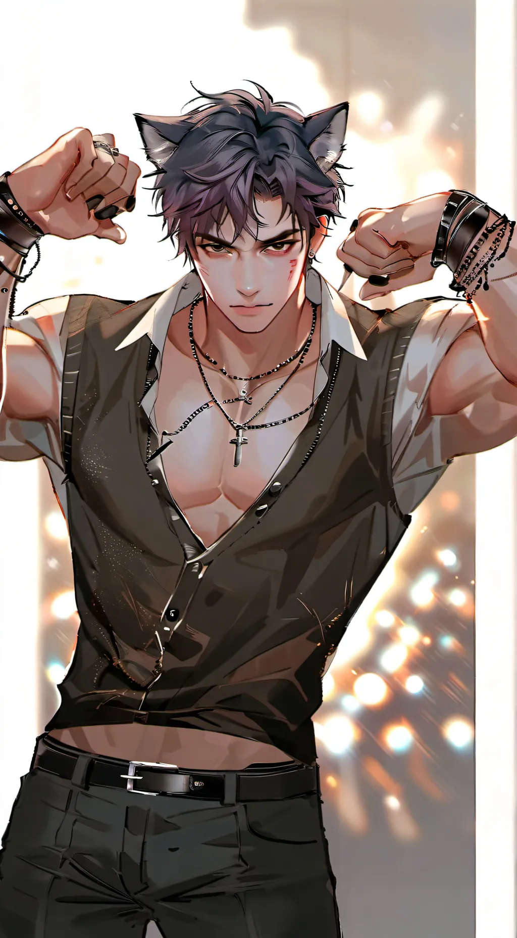 ai character: Dexter  background