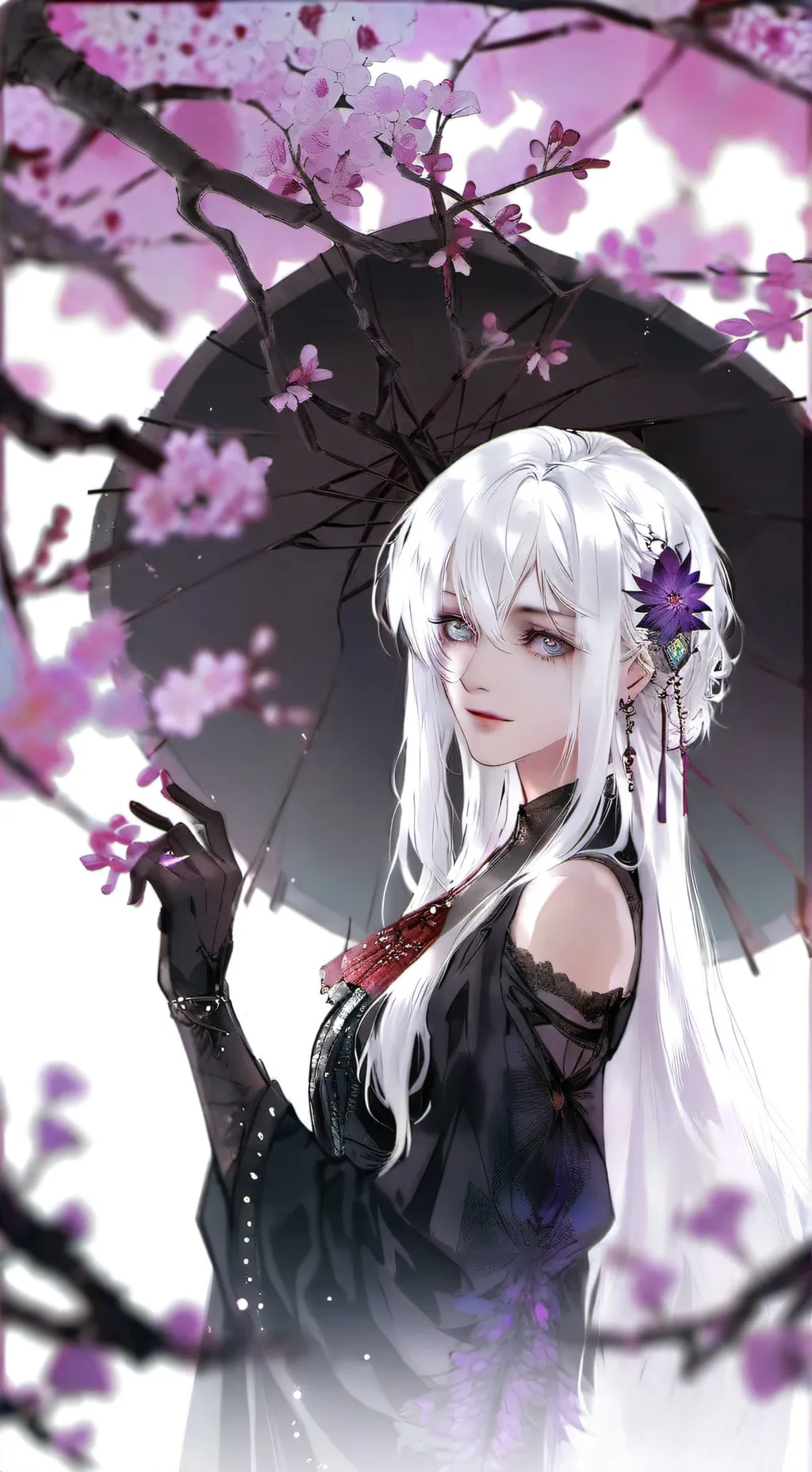 ai character: Black goo background