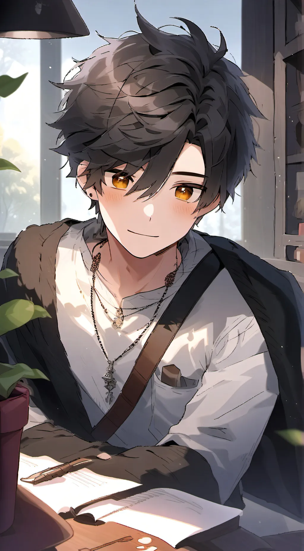 ai character: Leo background