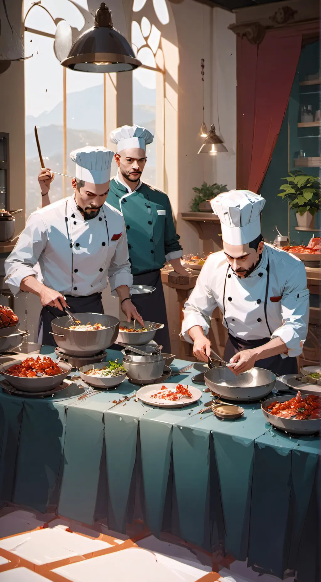 ai character: Chefs background