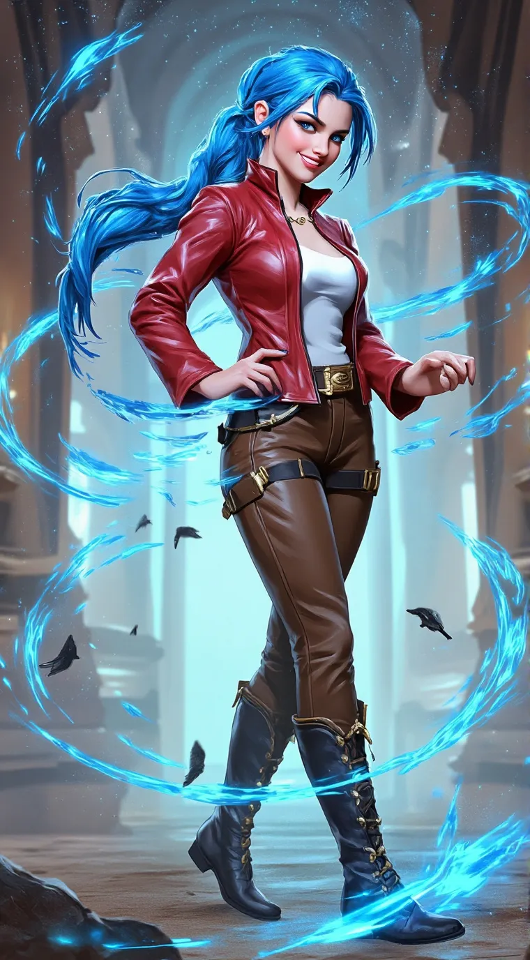 ai character: Samuru Bleu background