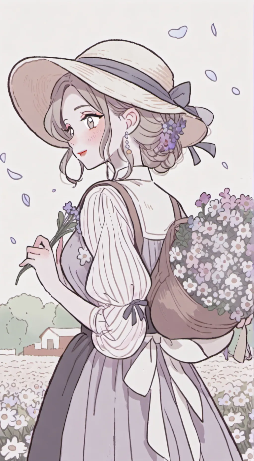 ai character: Dawn background