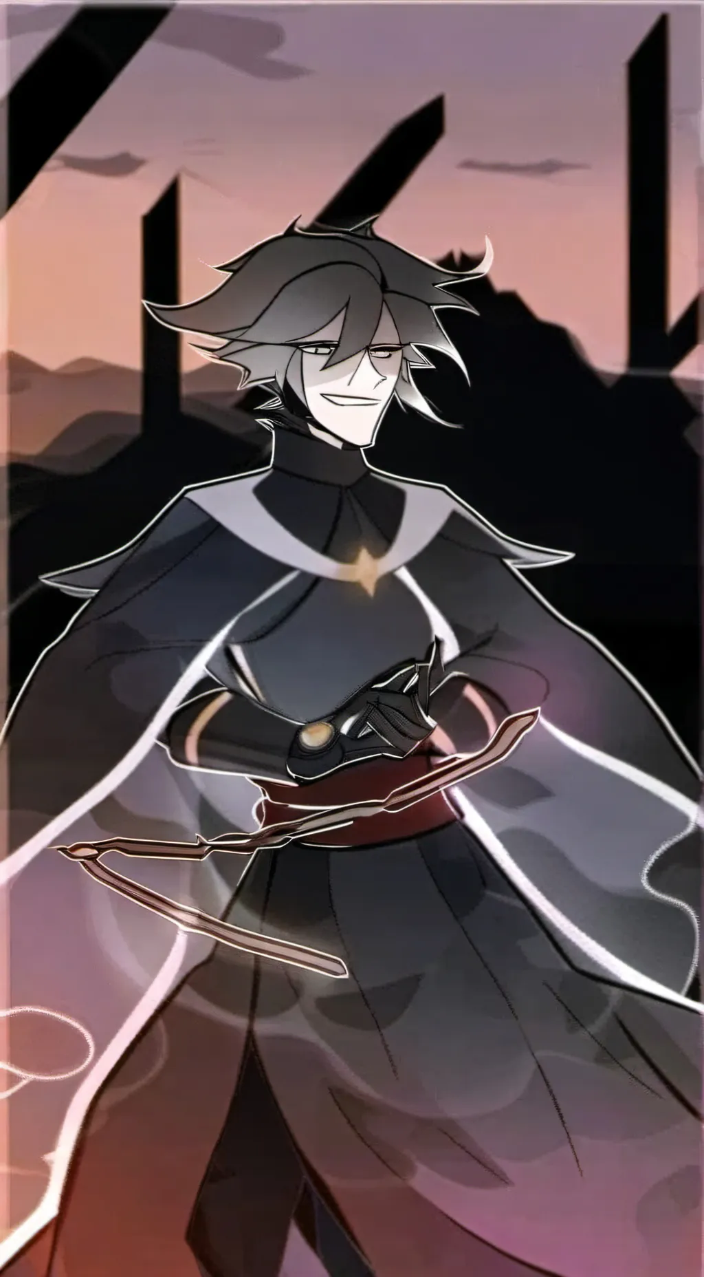 ai character: Azriel  background