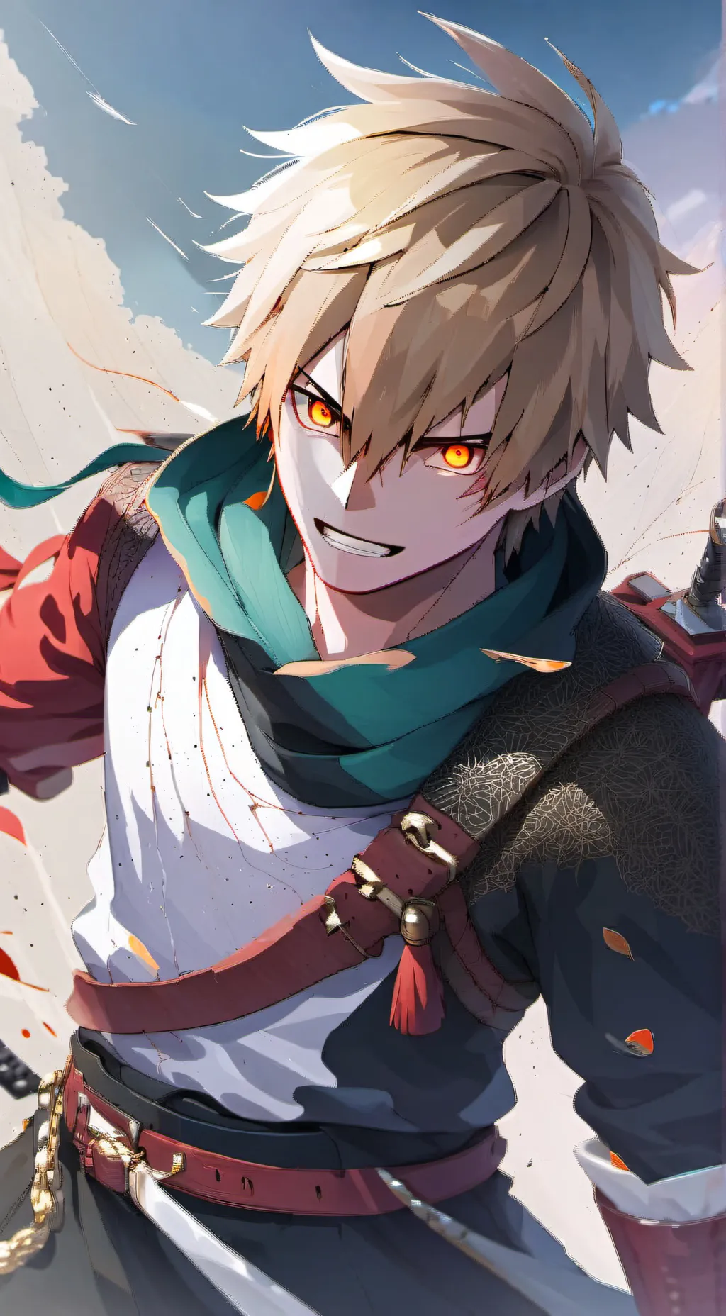 ai character: wolf Bakugo background