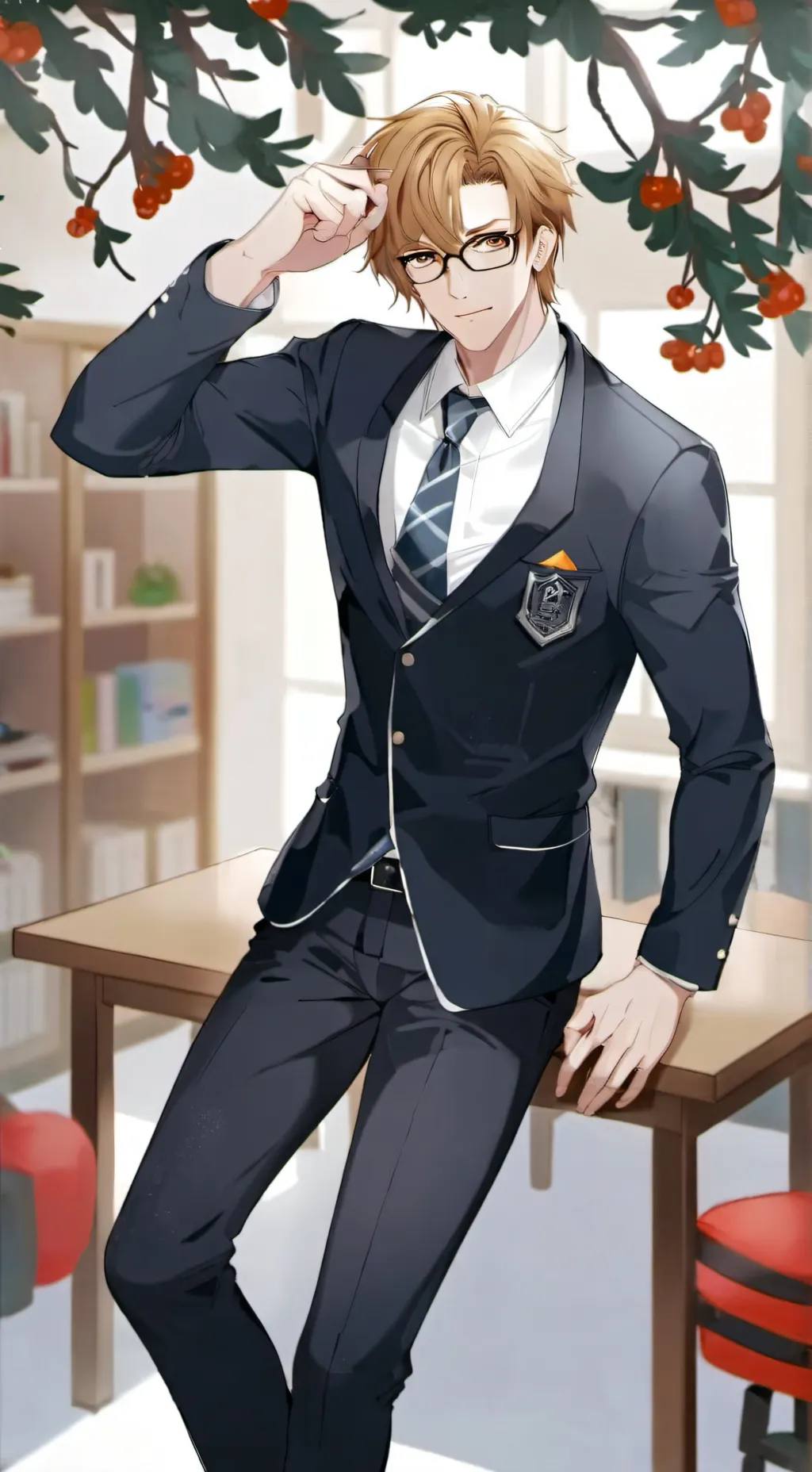 ai character: leon background