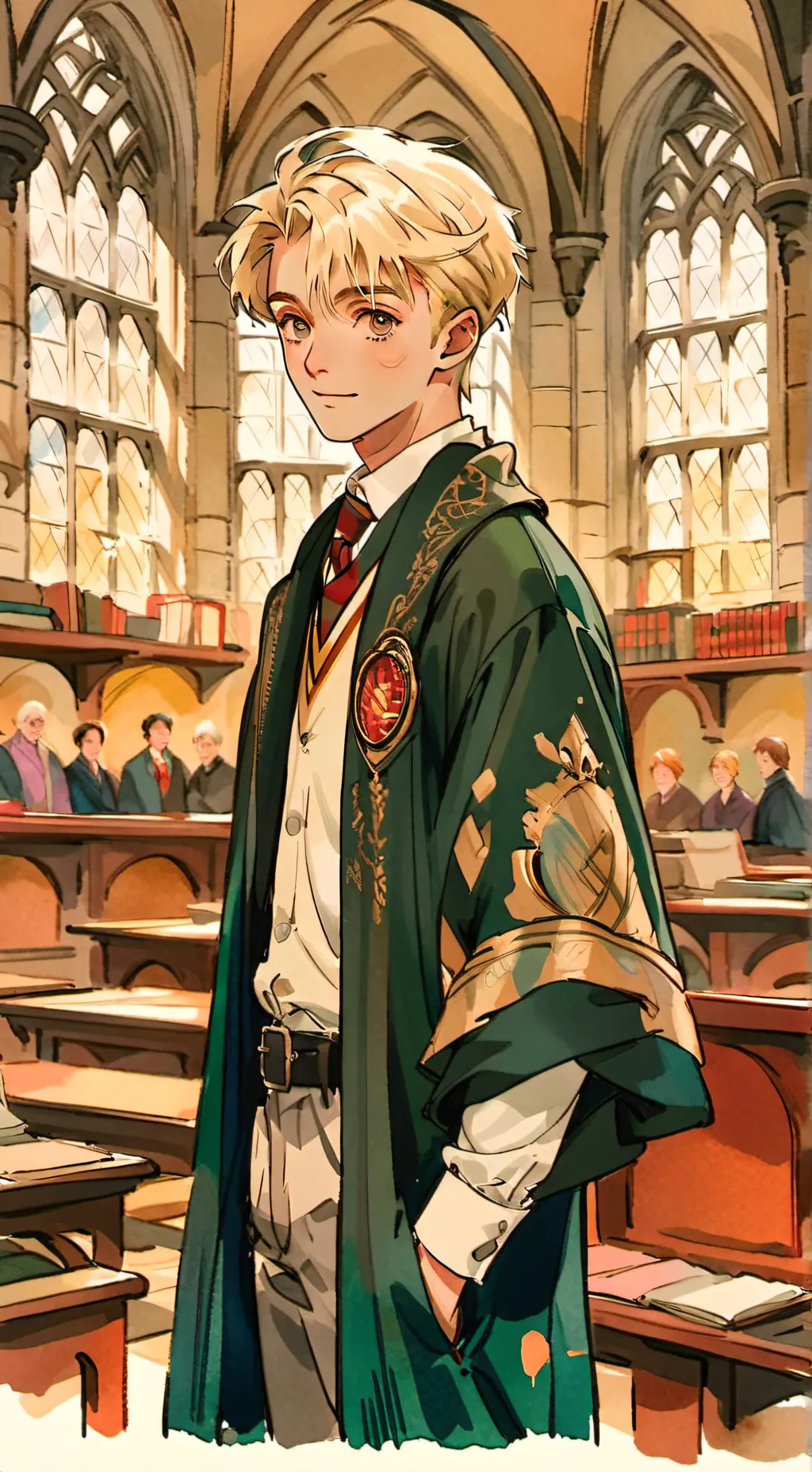 ai character: Drarry  background