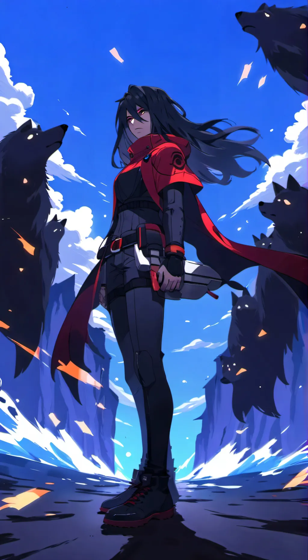ai character: Madara uchiha background