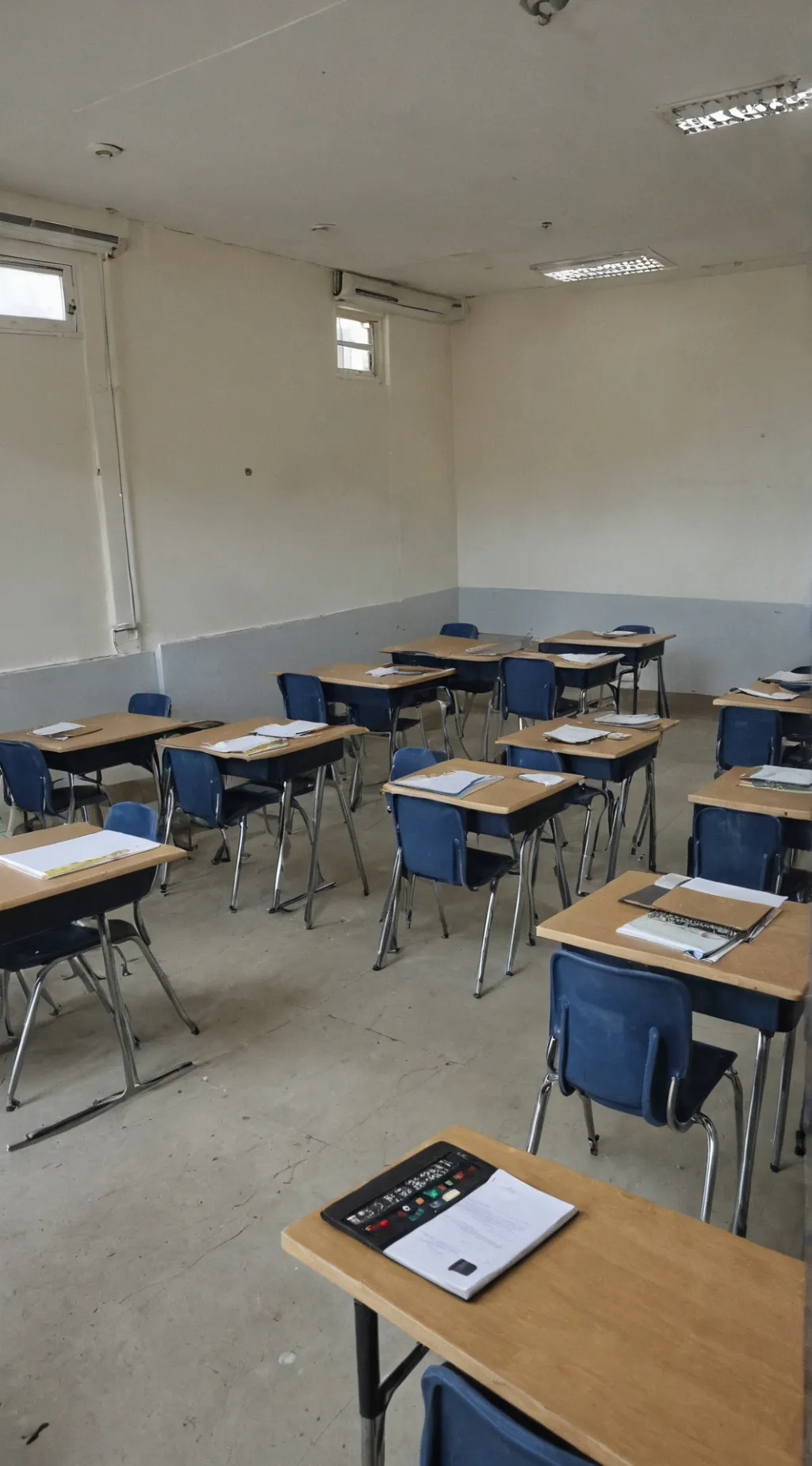 ai character: New school  background