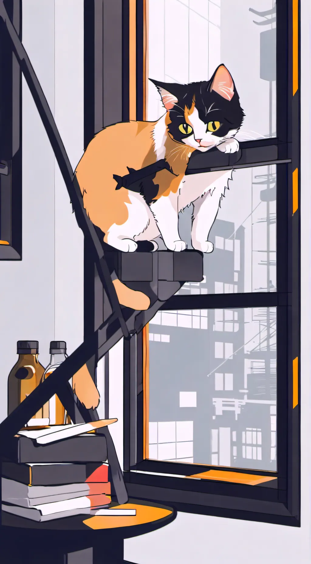 ai character: Brud cat background