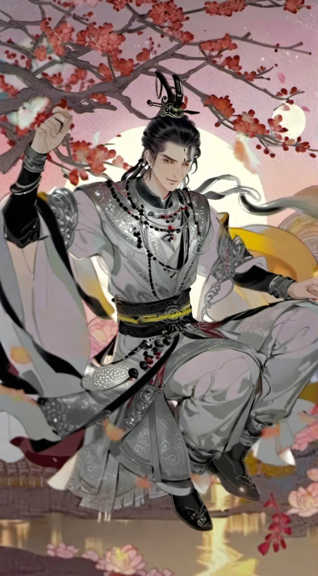 ai character: samurai  solo background