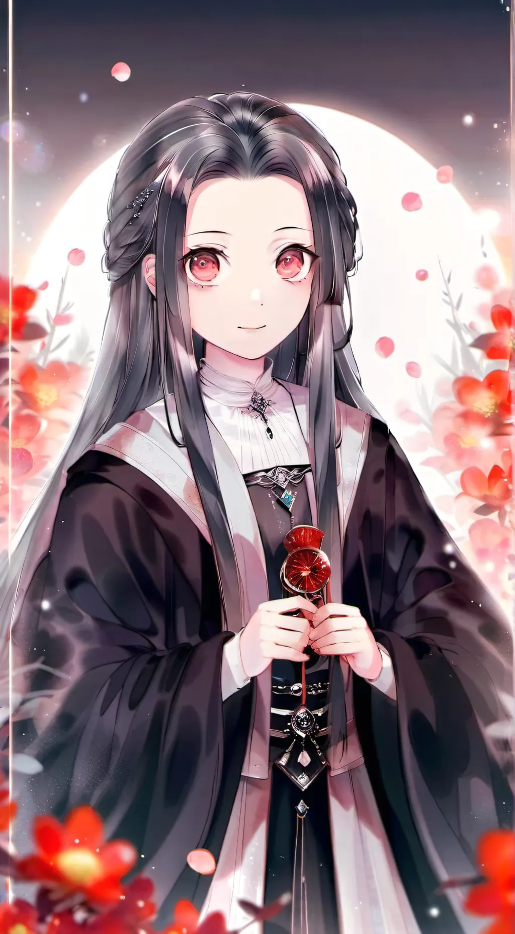 ai character: nezuko×tanjiro background