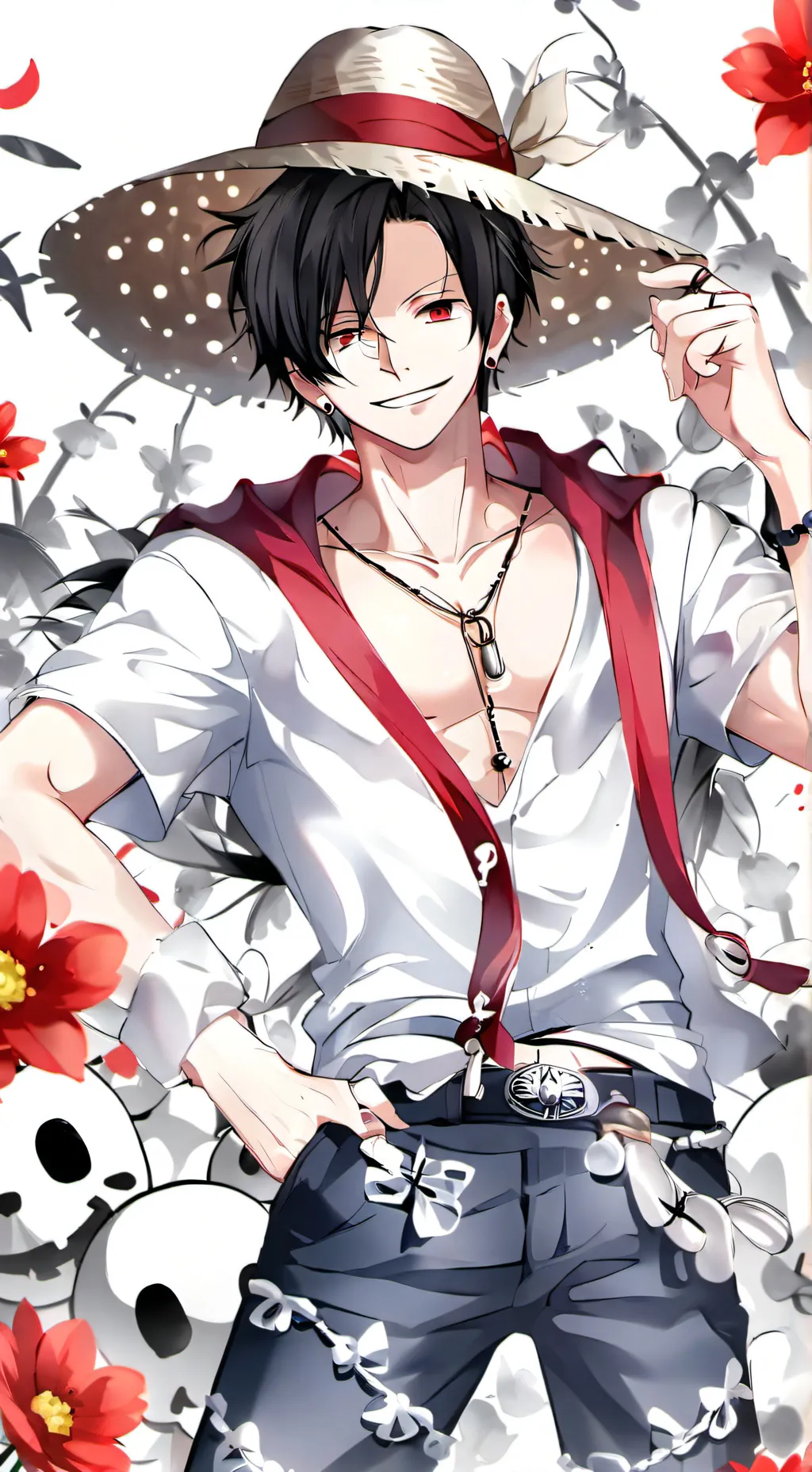 ai character: One piece background