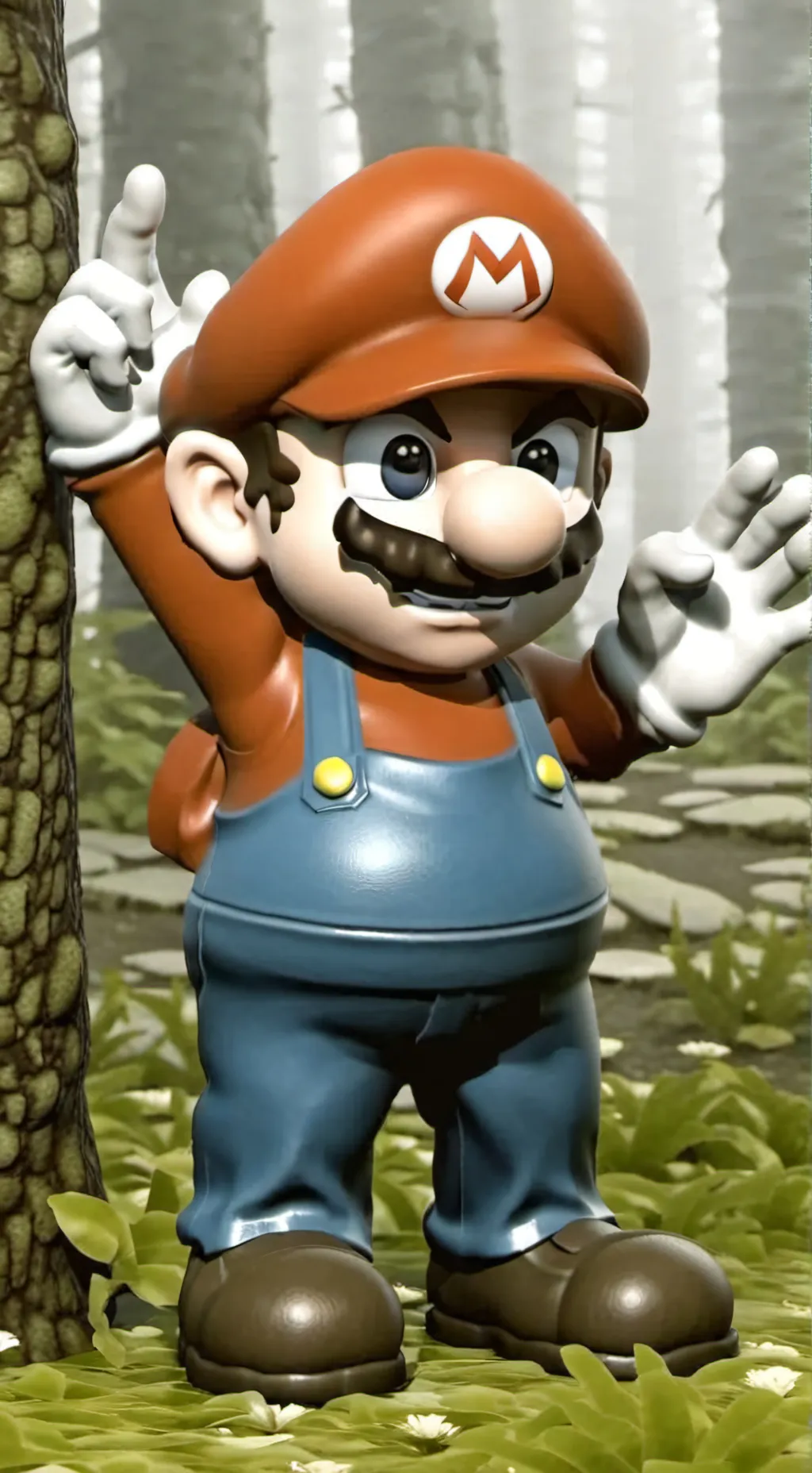 ai character: Mario background