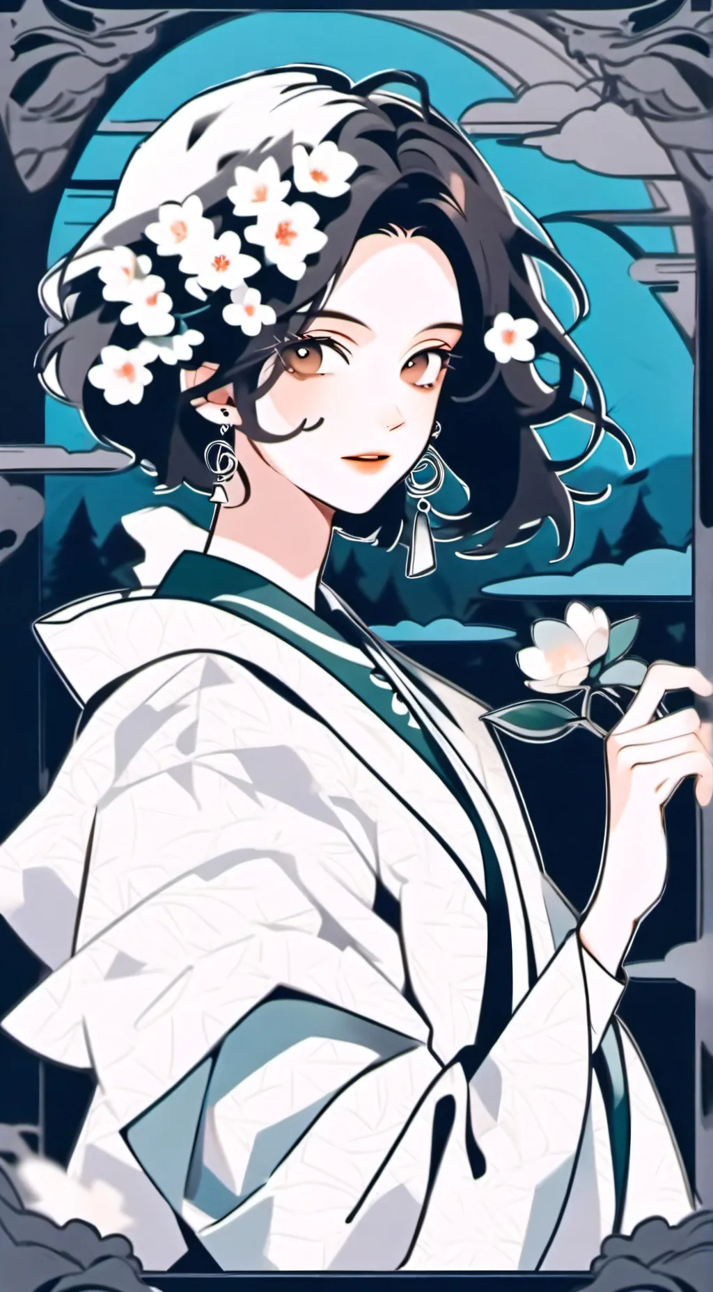 ai character: ★mha x nezuko★ background