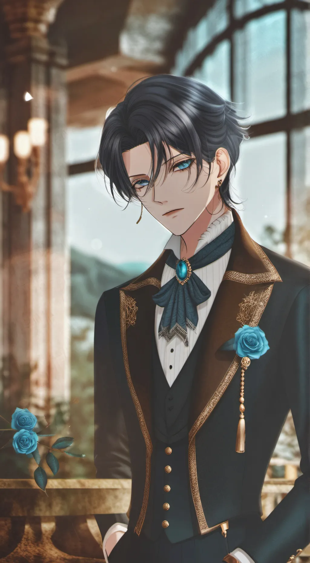 ai character: Albert  background