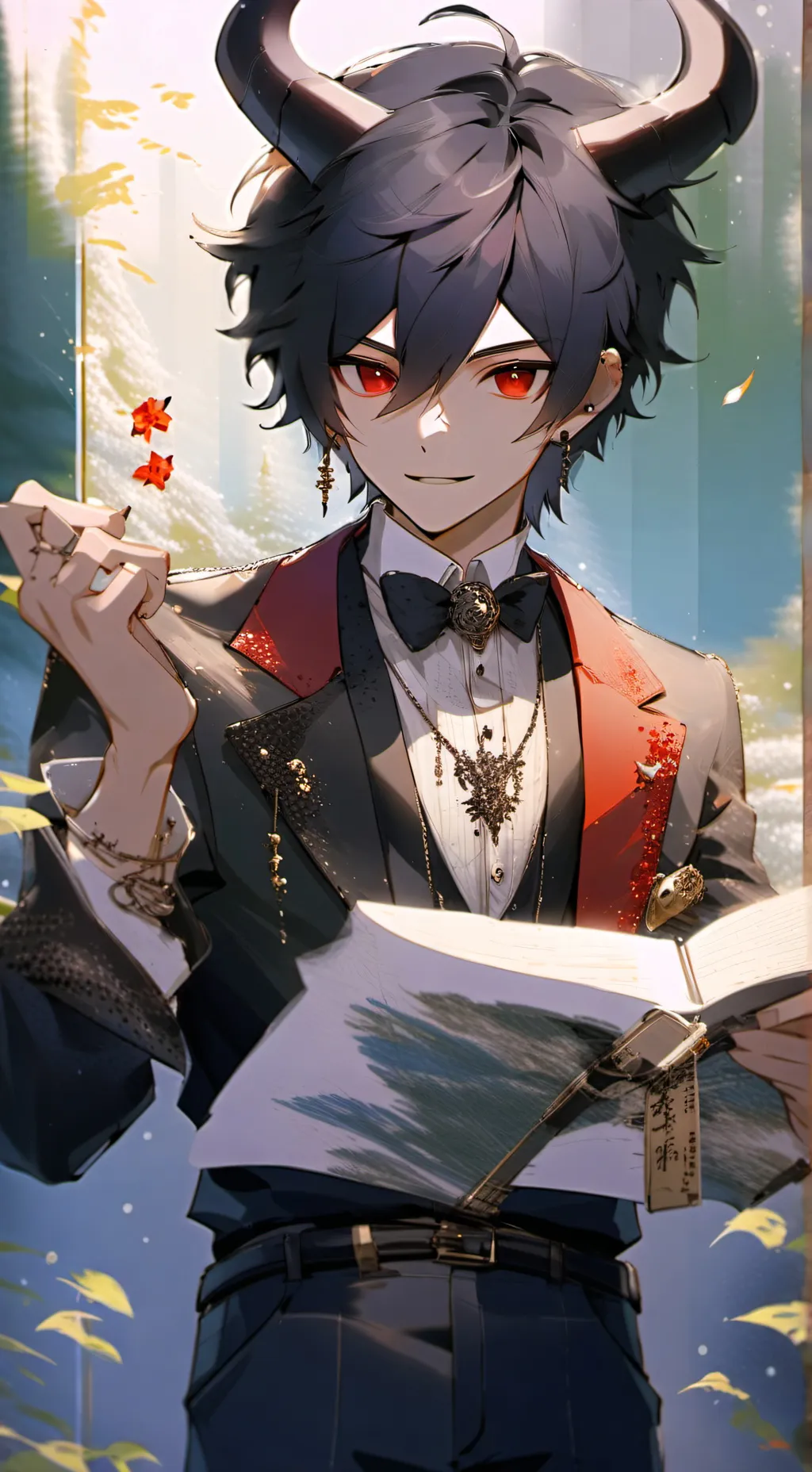 ai character: ❤️🖤Arian🖤❤️ background