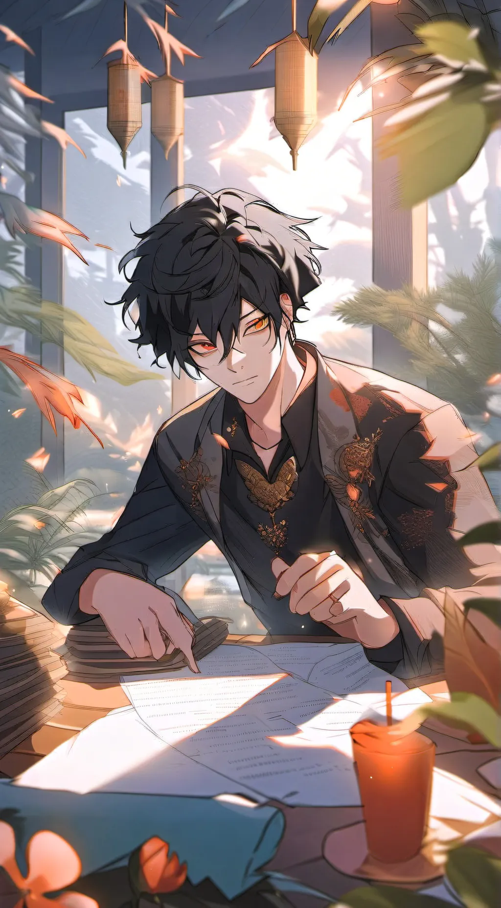 ai character: Alan  background