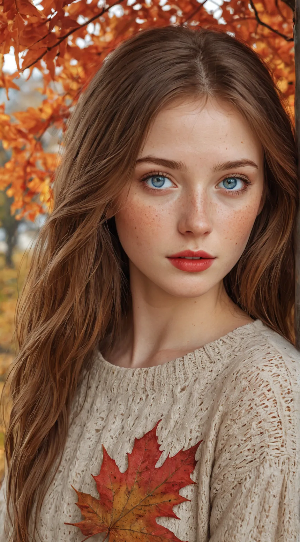 ai character: Amber background