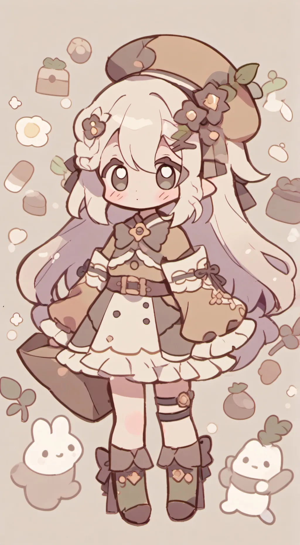 ai character:  compas te quieren background
