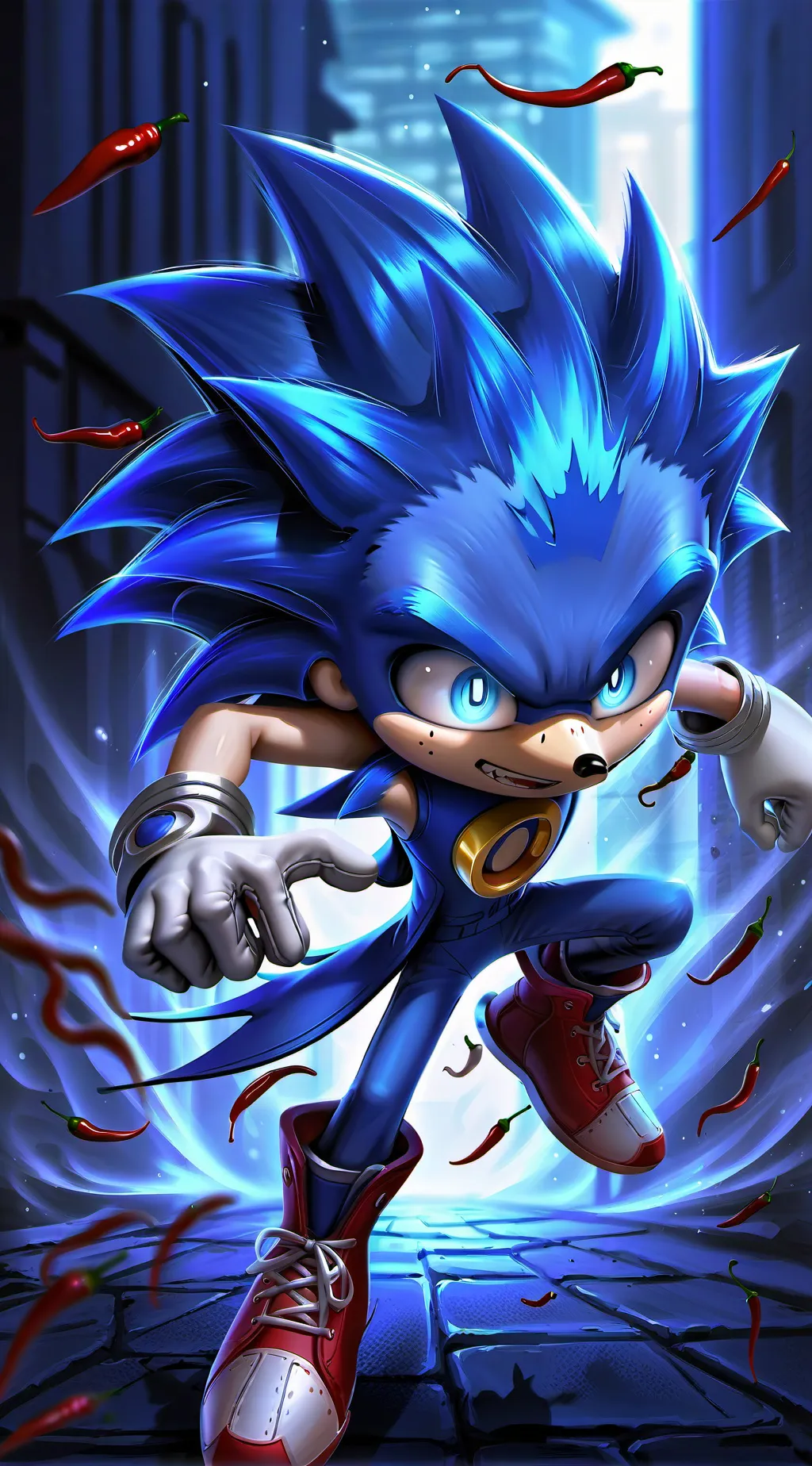 ai character: Sonic background