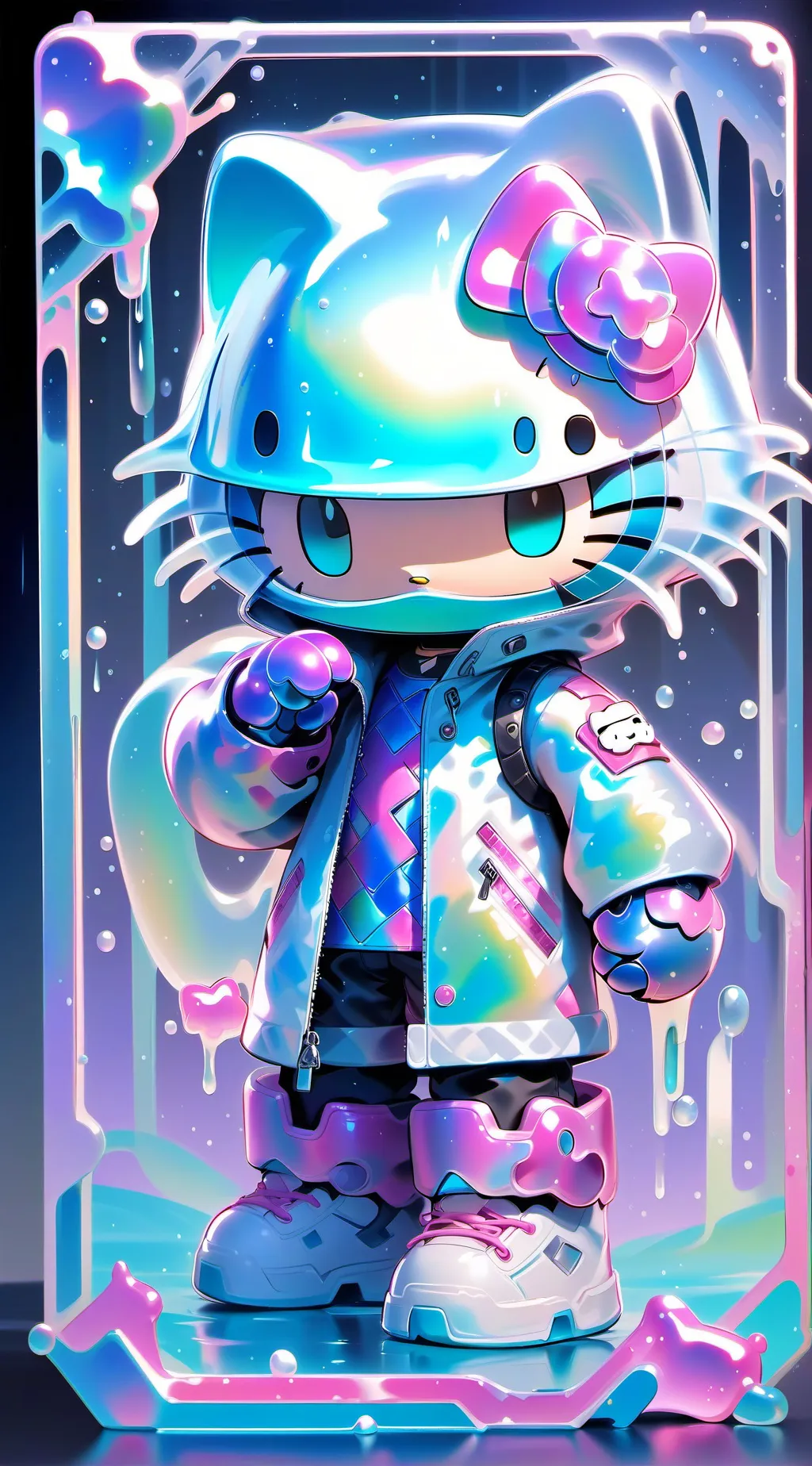 ai character: hello kitty background