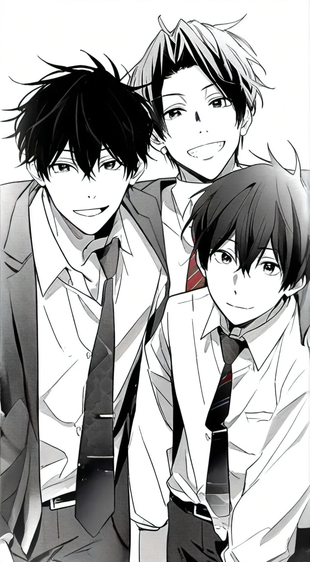 ai character: Mha old trio background